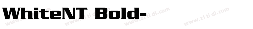 WhiteNT Bold字体转换